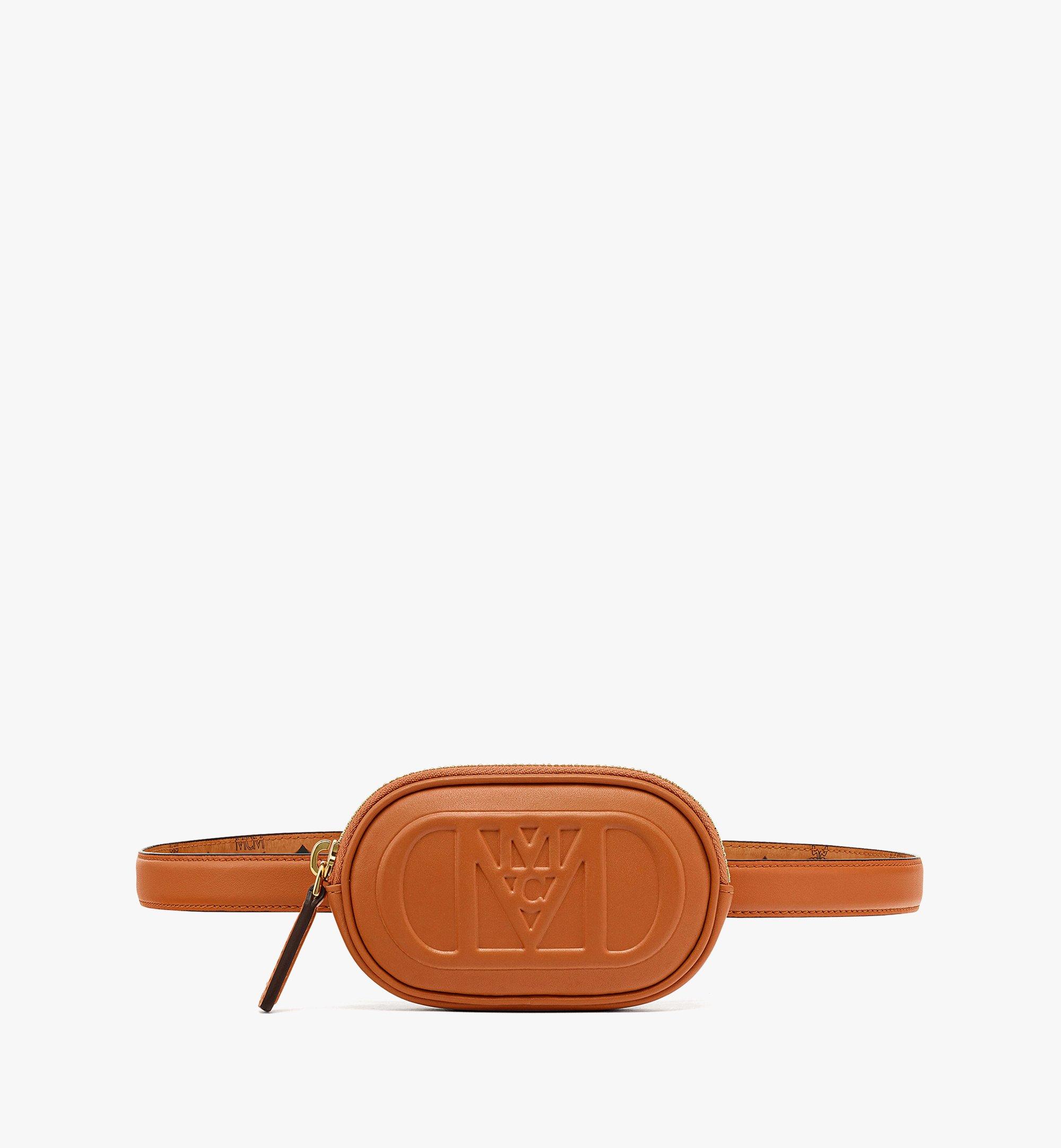 Ceinture Mode Travia avec pochette zippée en cuir Nappa 1